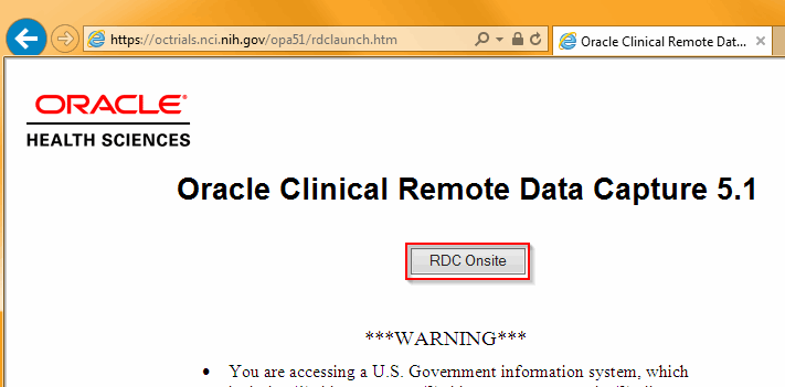 CCR Clinical Informatics Public > C3D and JReview upgrade > RDC_Onsite_Login.png