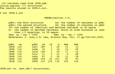 one to many alignments summary only output example